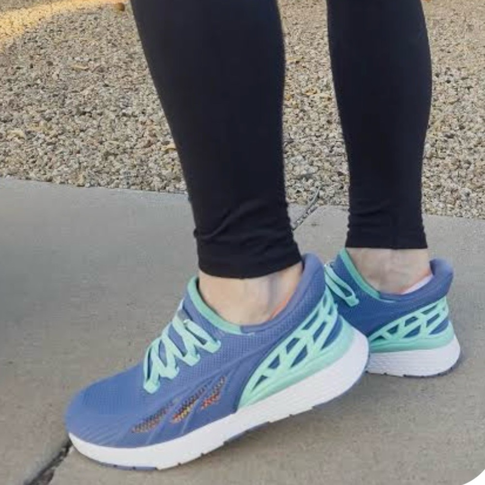 DREW Halo Blue Mesh Combo Comfort Sneakers NWOB, Sz. 11 Extra Wide